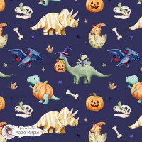 Halloween Dinosaurs - Matte Purple