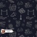 Movie Doodles exclusive seamless pattern - Night