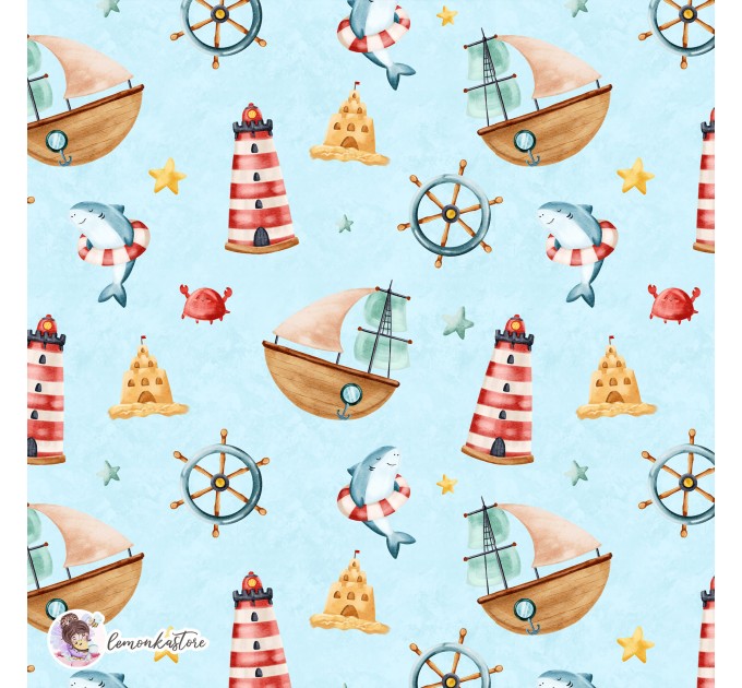 Nautical Seamless pattern 