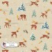 Santa's Deers seamless pattern design - Canvas