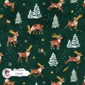 Santa's Deers seamless pattern design - Forest