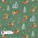 Santa's Deers seamless pattern design - Pine