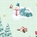 Christmas Bus seamless pattern design - Beige