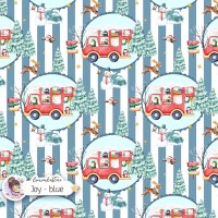 Christmas Bus - Joy Blue