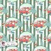 Christmas Bus seamless pattern design - Joy Green