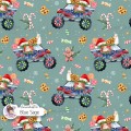 Cookie Truck exclusive seamless pattern - Blue Sage