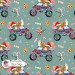 Cookie Truck exclusive seamless pattern - Blue Sage