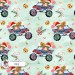 Cookie Truck exclusive seamless pattern - Mint