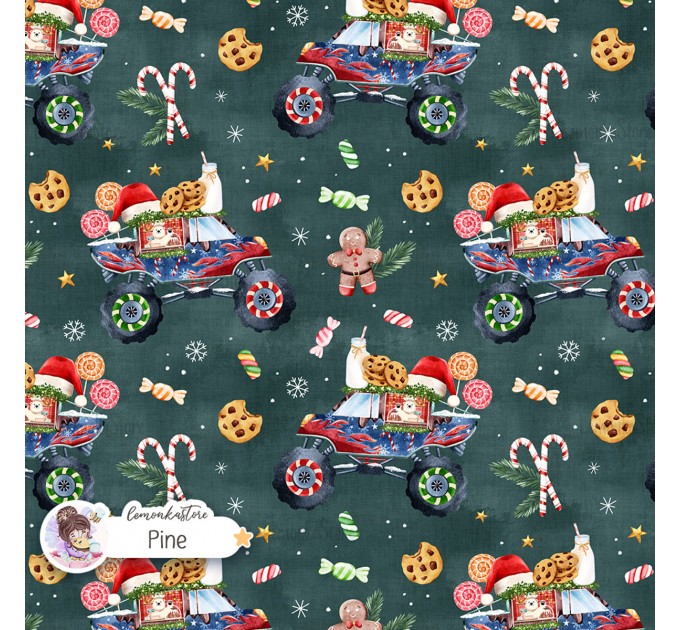 Cookie Truck exclusive seamless pattern - Pine