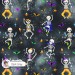 Dancing Skeletons seamless pattern - Dark Grey [Non-Exclusive]