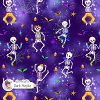 Dancing Skeletons - Dark Purple