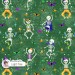 Dancing Skeletons exclusive seamless pattern - Light Pine