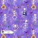 Dancing Skeletons exclusive seamless pattern - Lilac