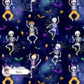 Dancing Skeletons seamless pattern - Navy [Non-Exclusive]