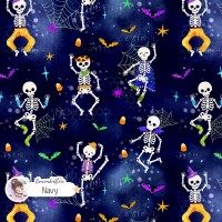 Dancing Skeletons - Navy [Non-Exclusive]