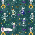 Dancing Skeletons exclusive seamless pattern - Steel