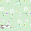 Dandelions exclusive seamless pattern - Mint