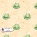Frog and Dandelion exclusive seamless pattern - Butter