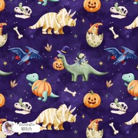 Halloween Dinosaurs - Witch