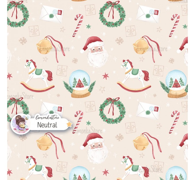 Holiday seamless pattern design - Neutral [Non-Exclusive] 
