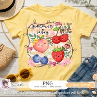 Summer Vibes Fruits [PNG Clipart]
