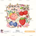 Summer Vibes Fruits [PNG Clipart]